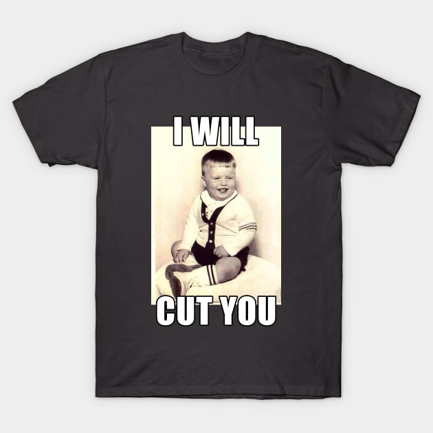 I Will Cut You 60s Toddler T-Shirt by Electrovista